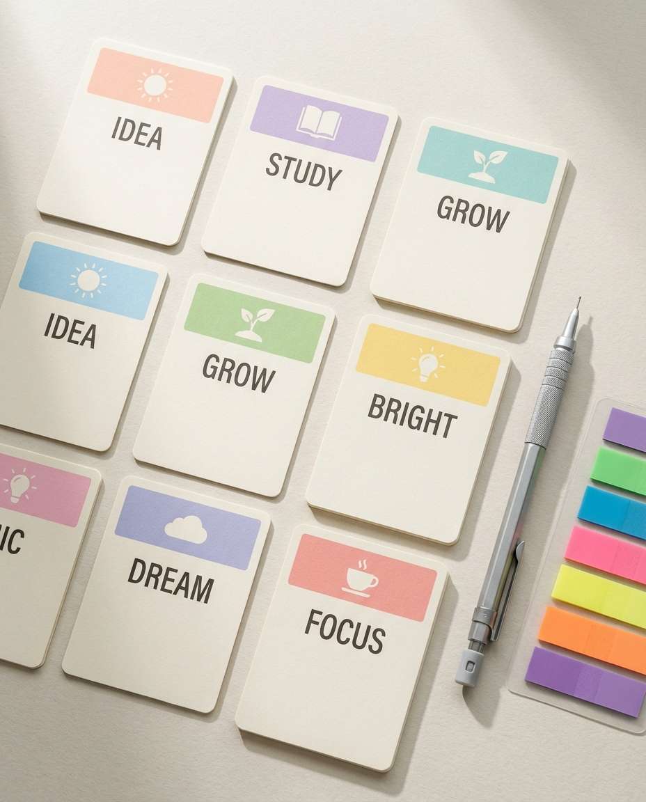 pastel flat lay photo