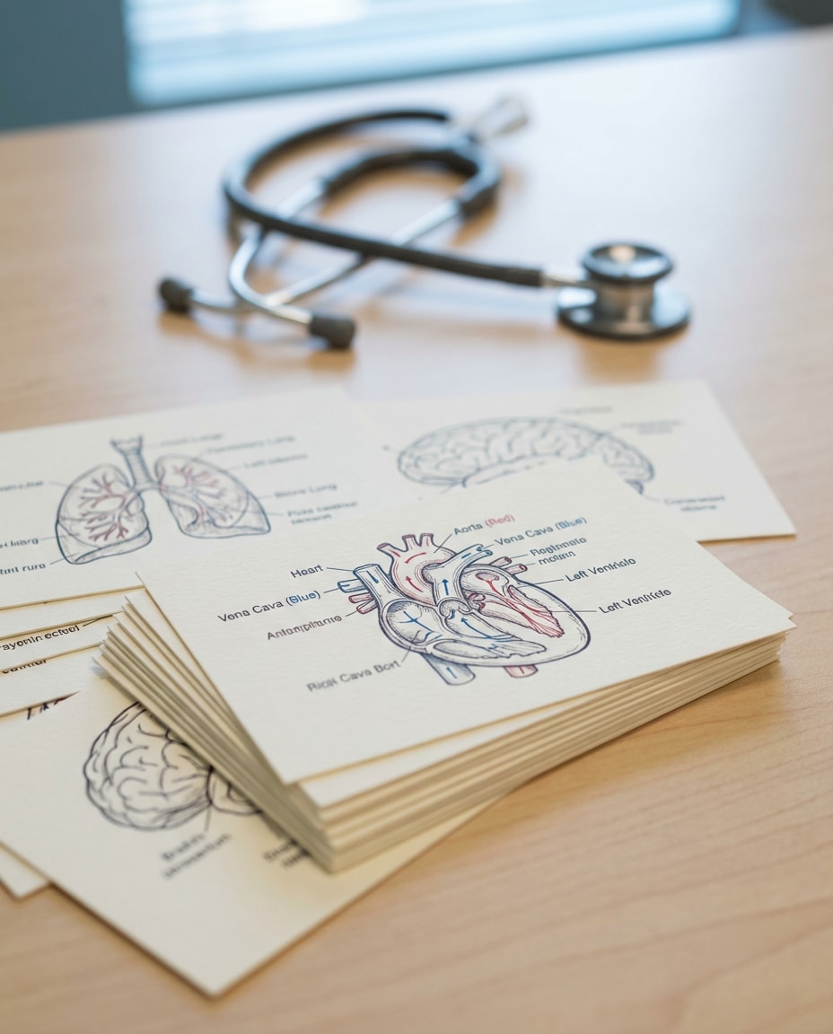 medical anatomy cards photo