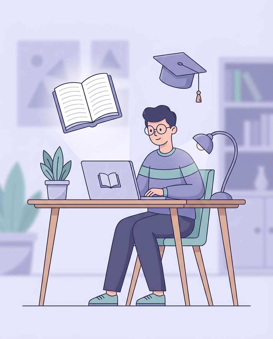 online learning study photo