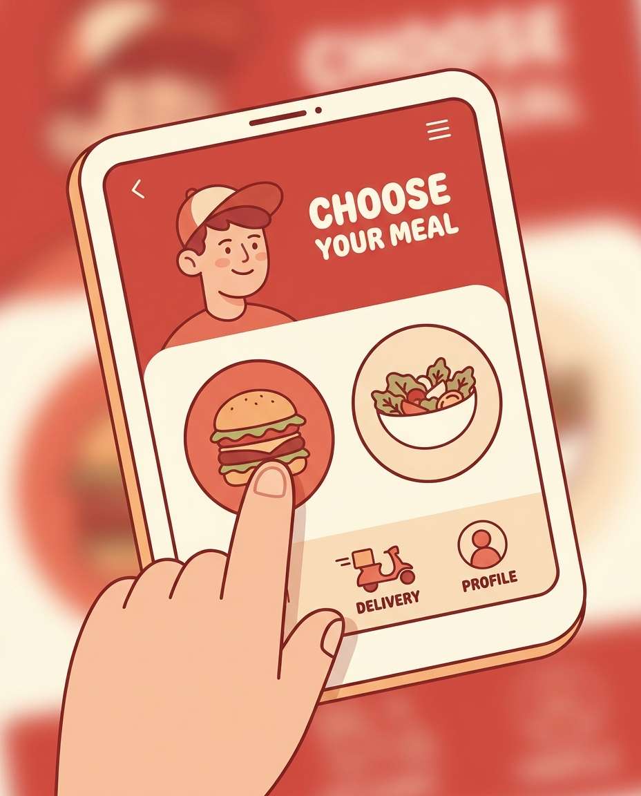 food delivery app ui photo