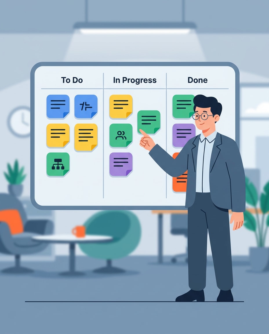 workflow kanban board photo