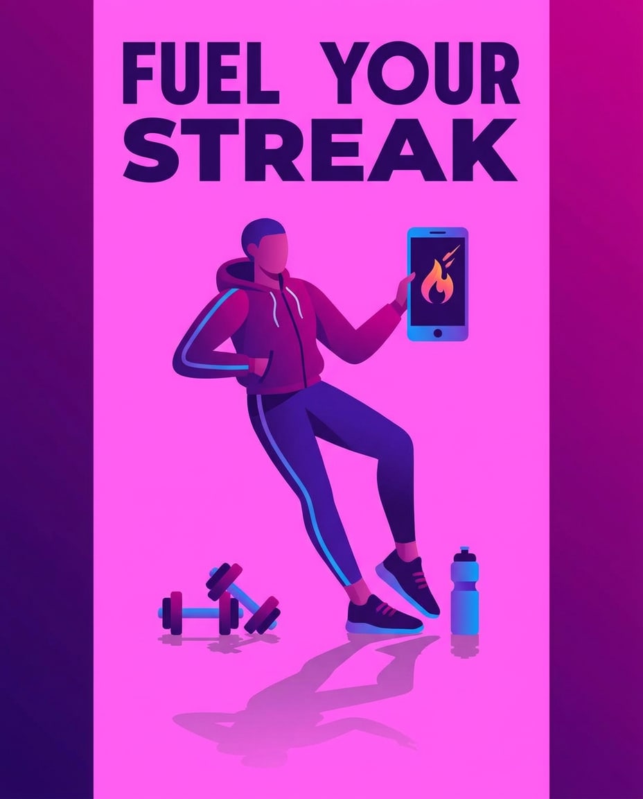 fitness app streak photo