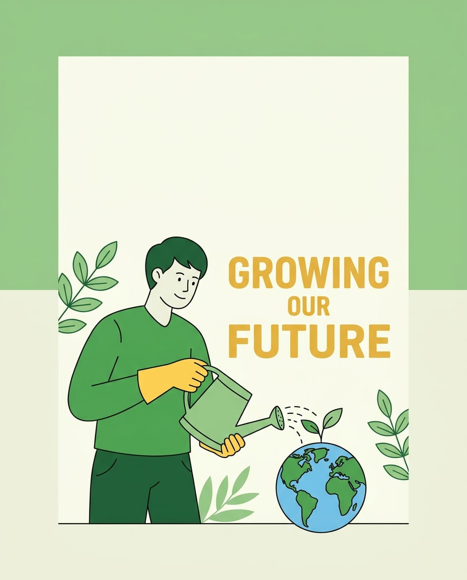 eco sustainability poster photo