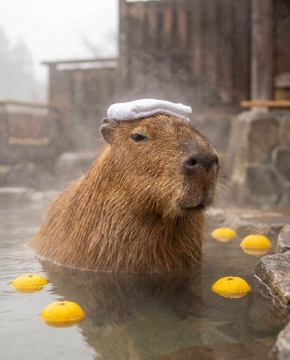 capybara spa day photo