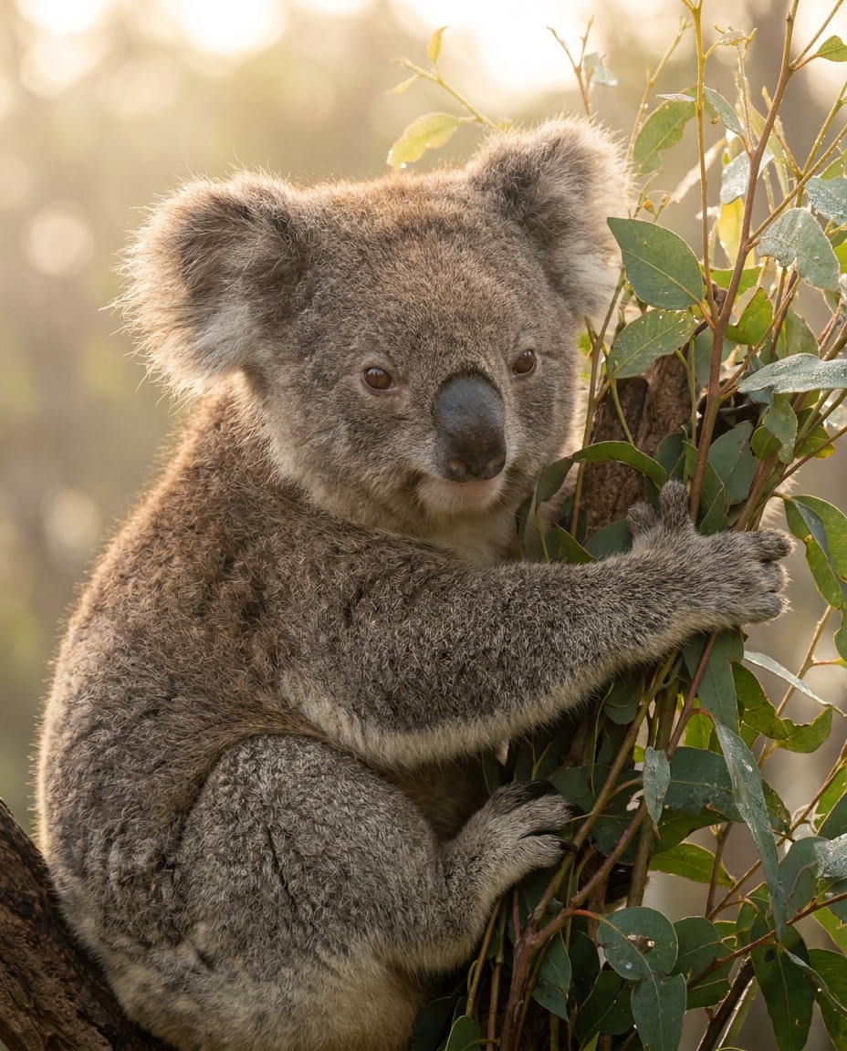 koala eucalyptus glow photo