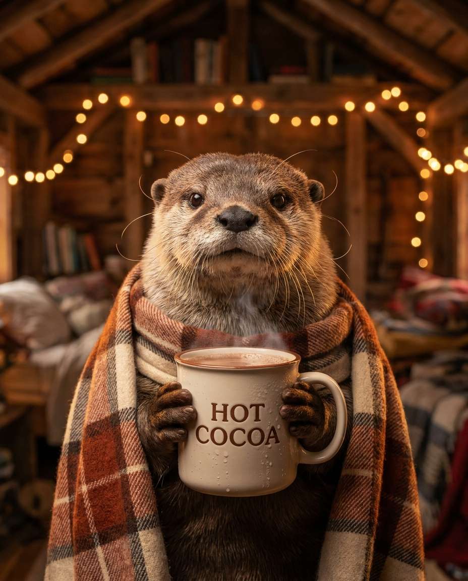 otter hot cocoa photo