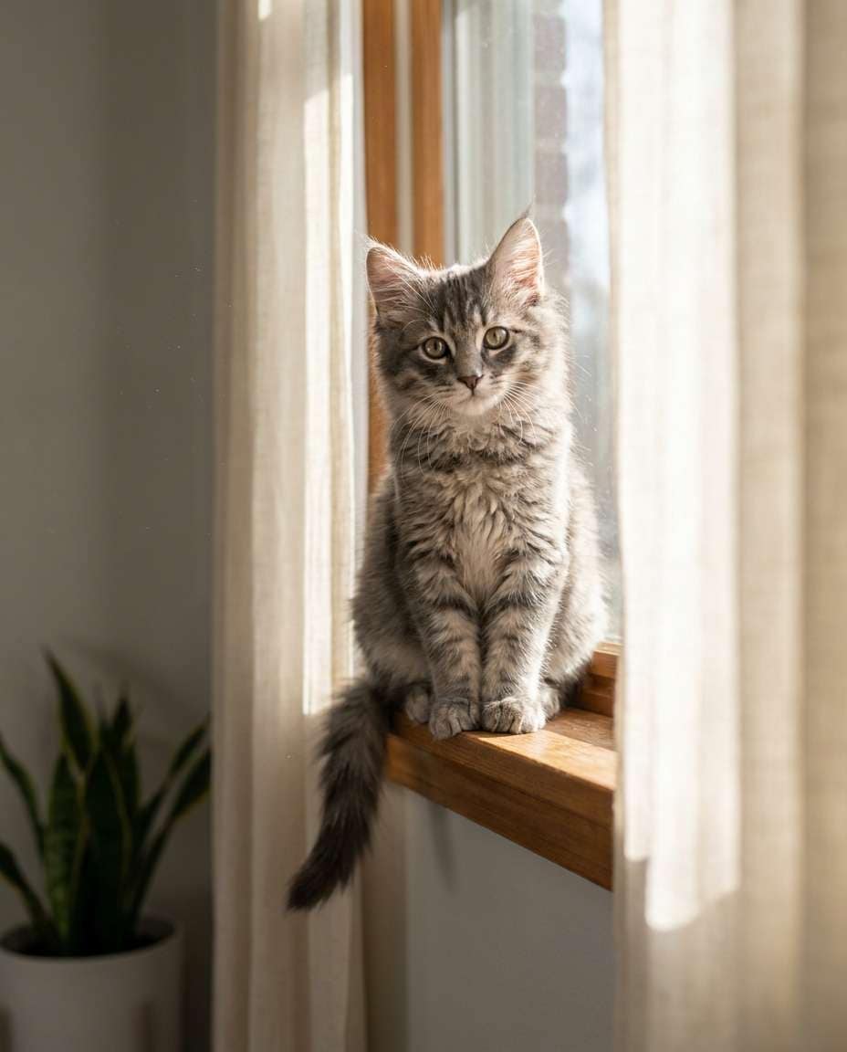 window light whiskers photo