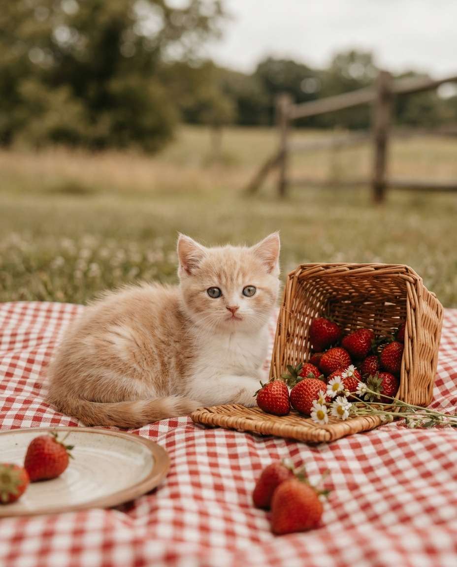 cottagecore picnic photo