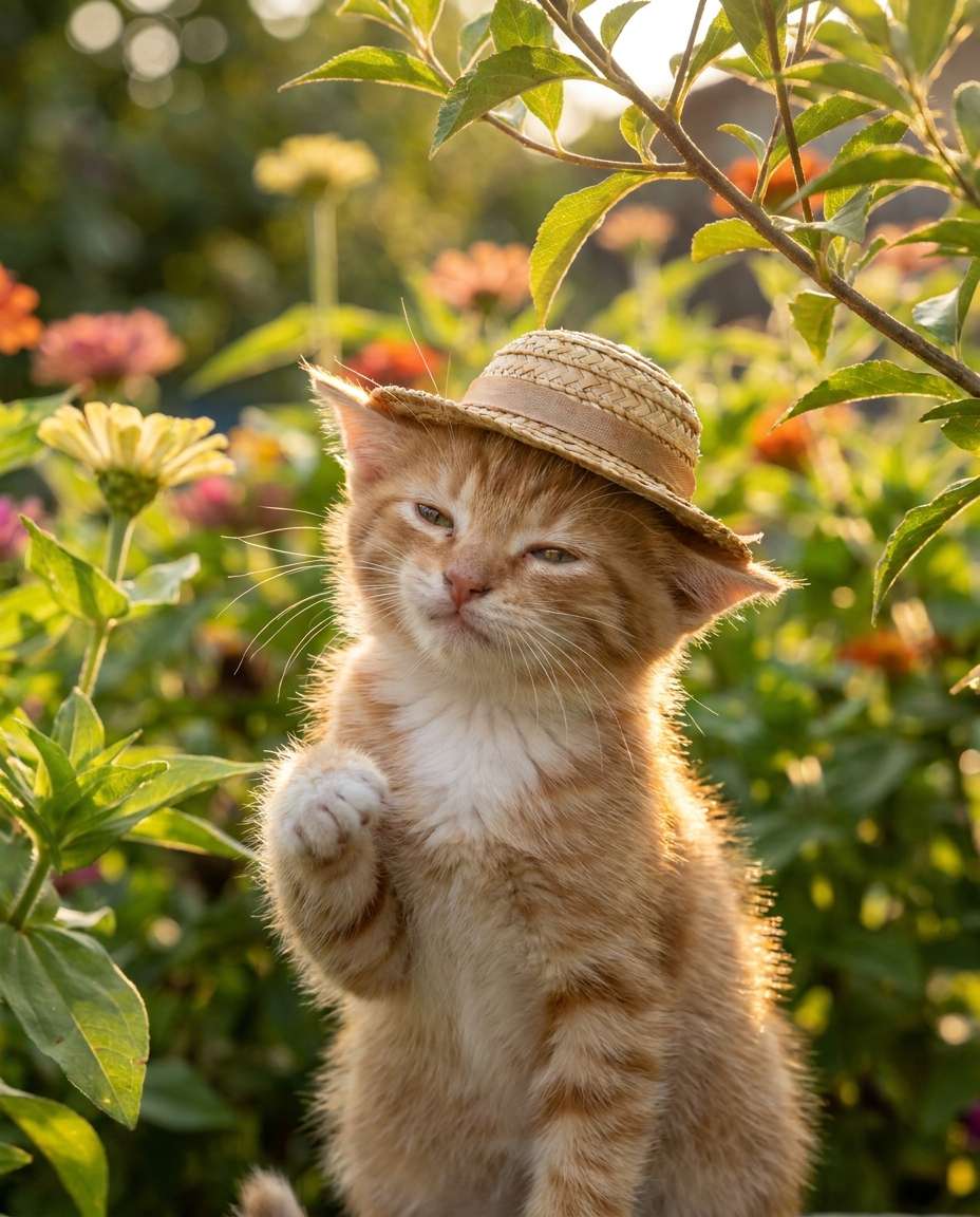 garden sun hat photo