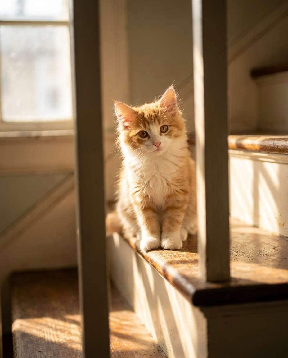 sunbeam staircase sit photo