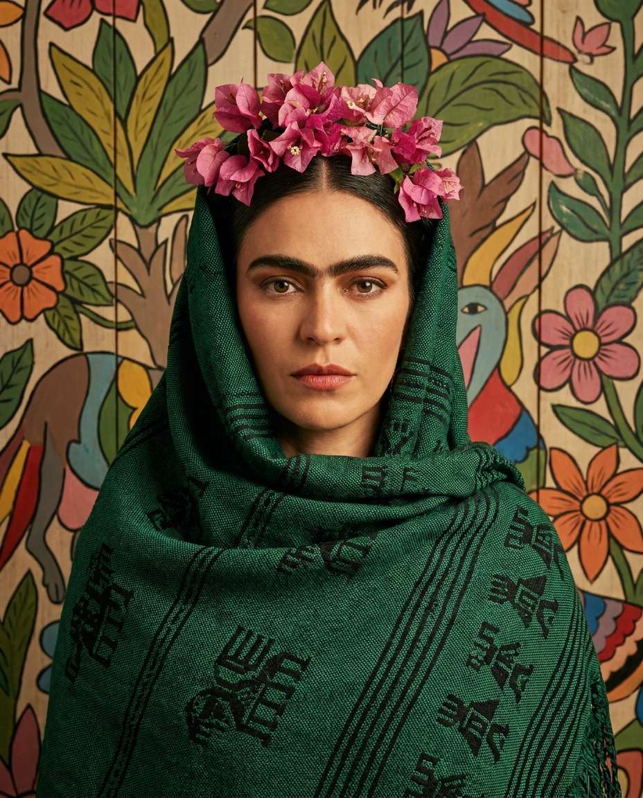 royal green rebozo photo
