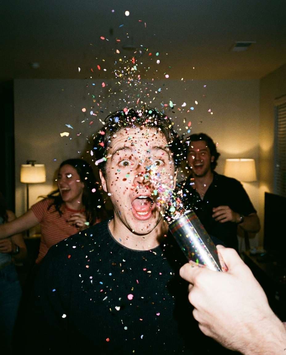 confetti cannon pop photo