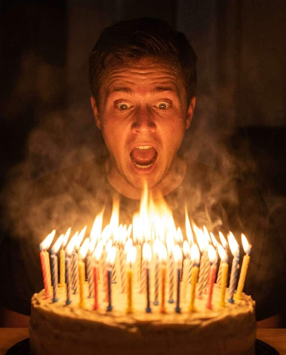 wrong candle count photo