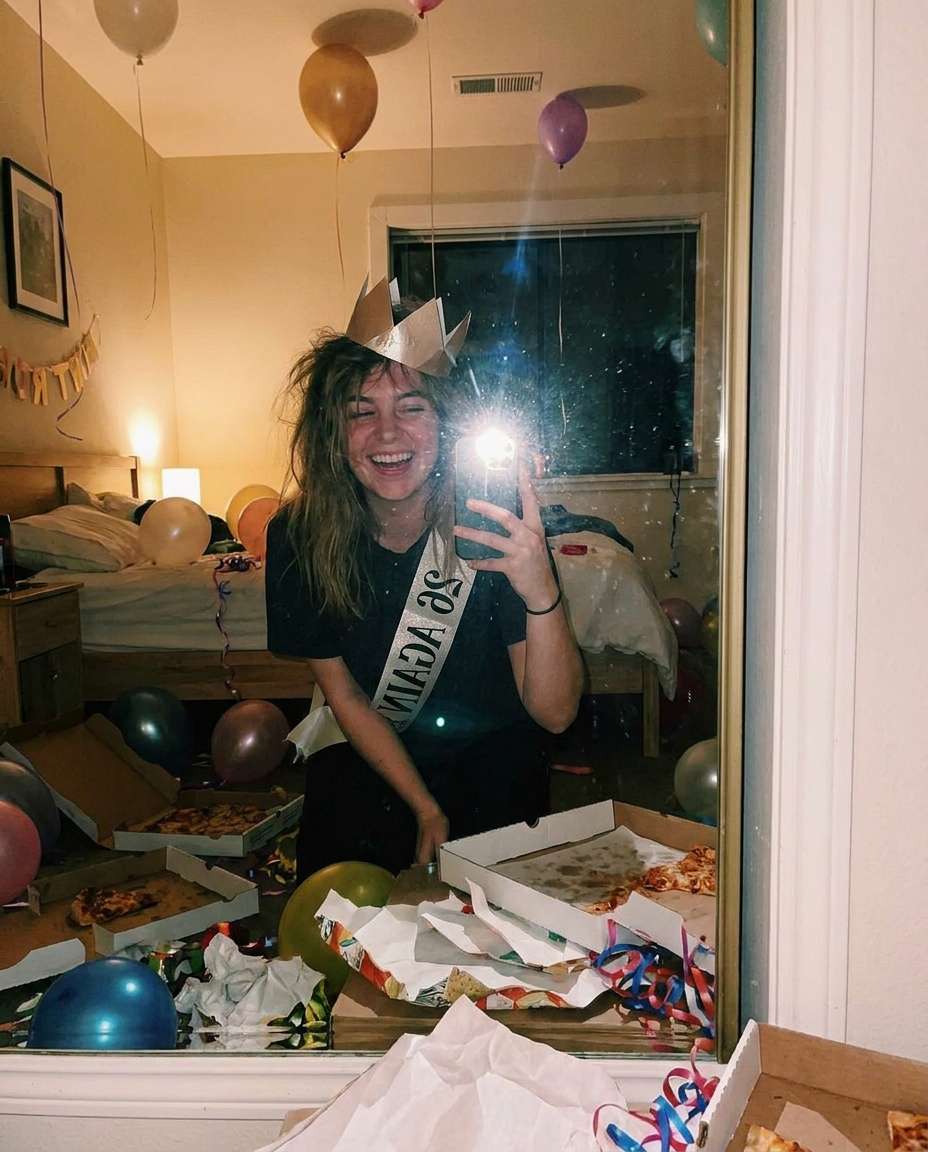 mirror selfie party photo