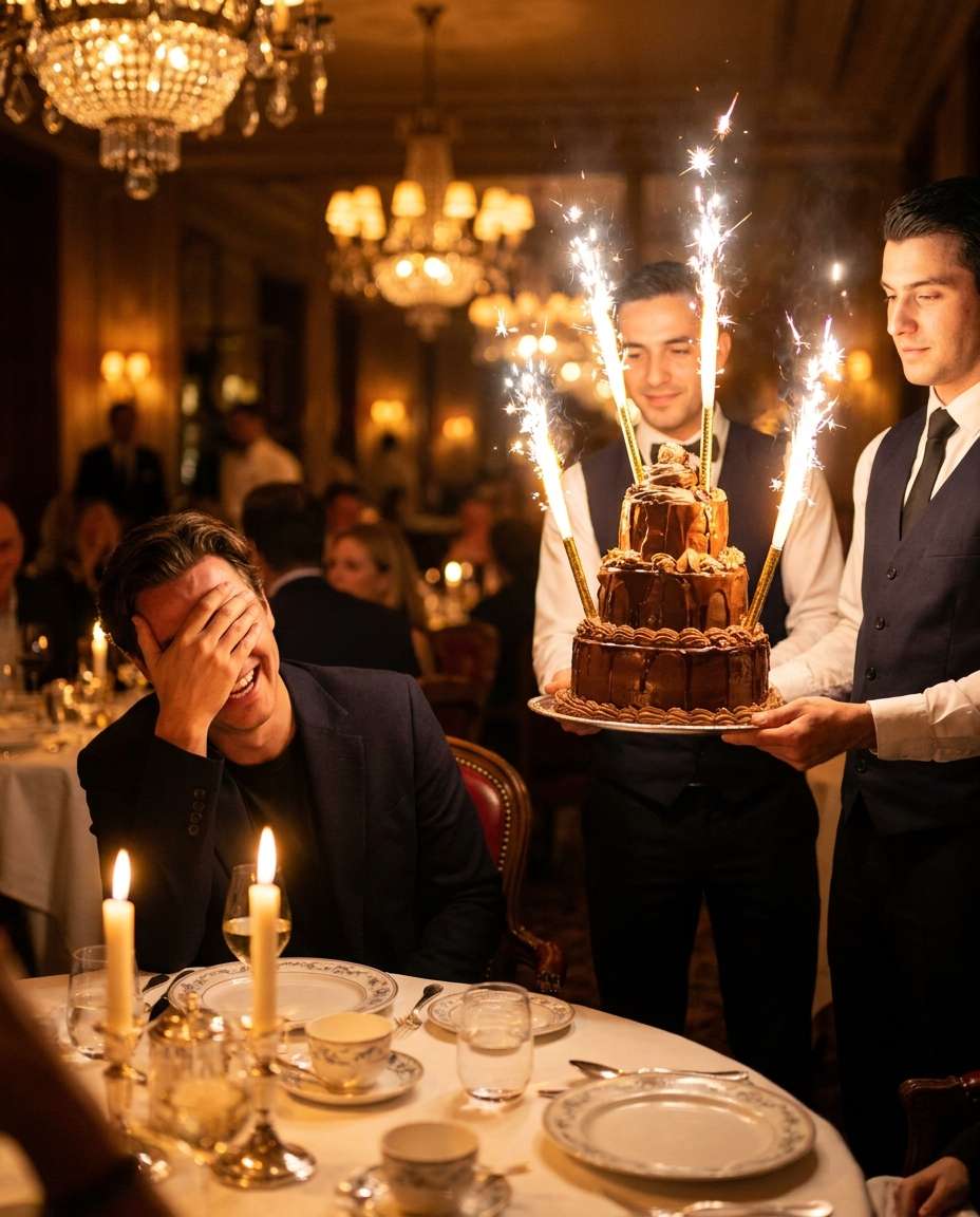 fancy restaurant surprise photo
