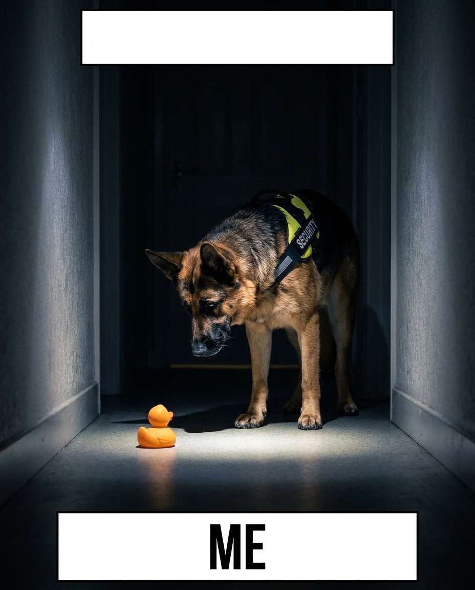 german shepherd alarm photo