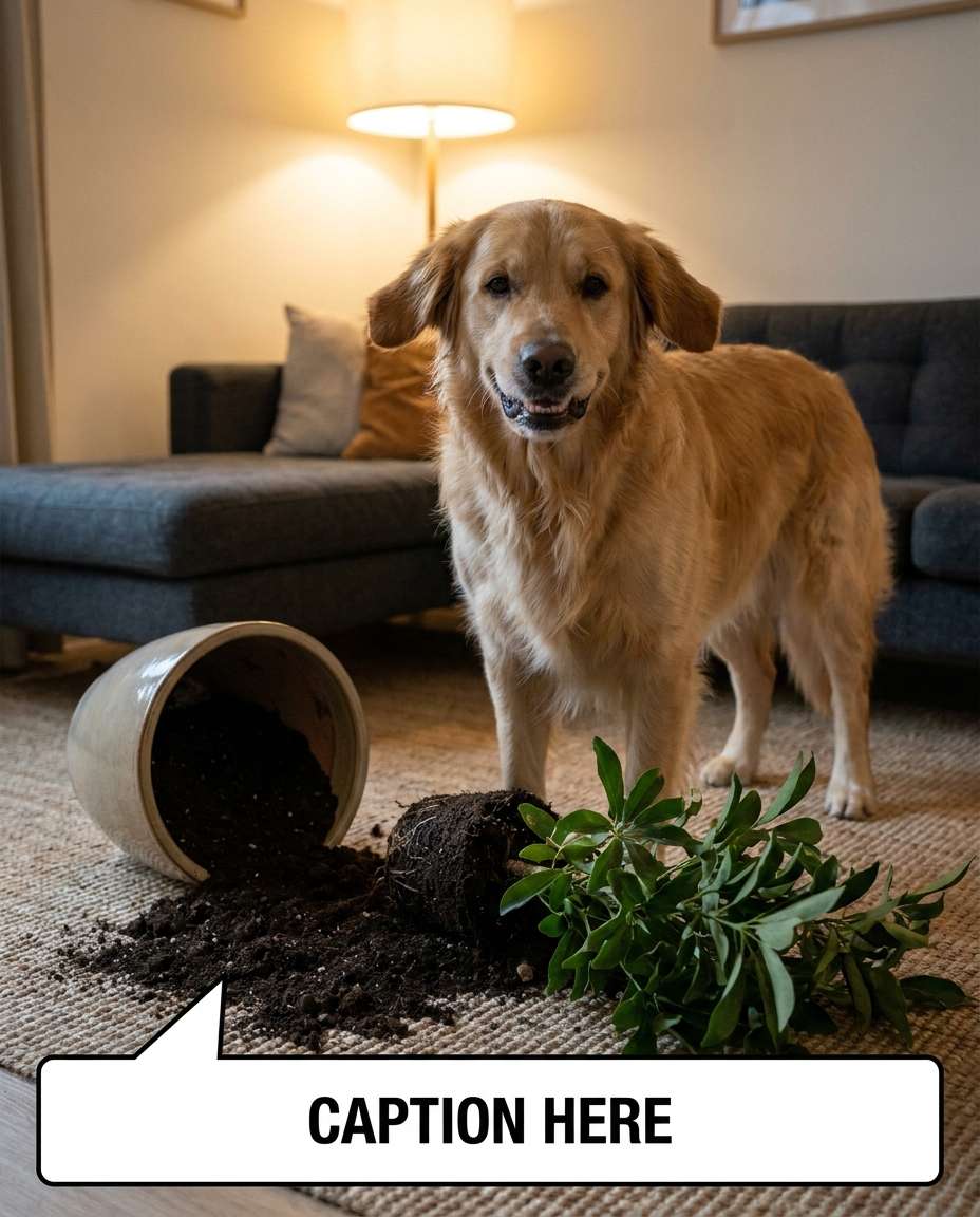 golden retriver oops photo