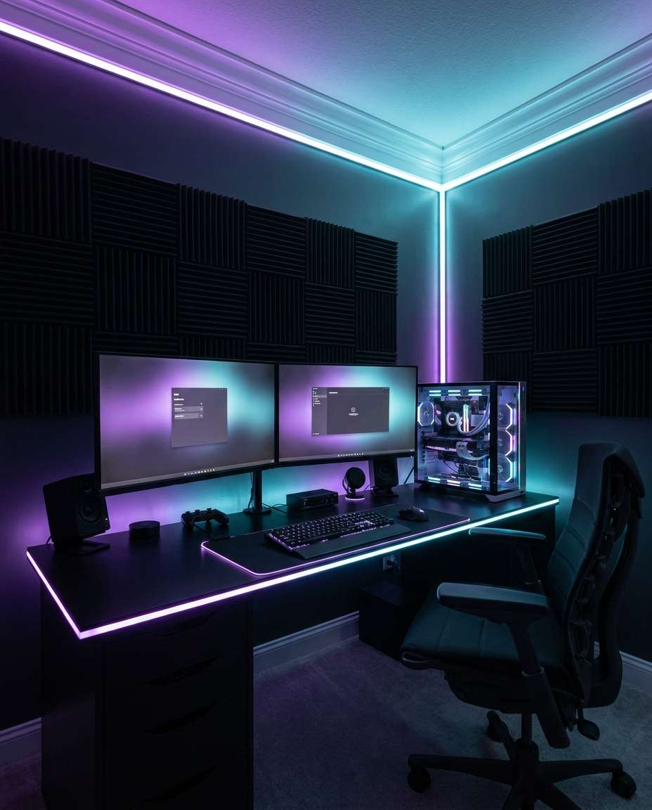 neon rgb command center photo