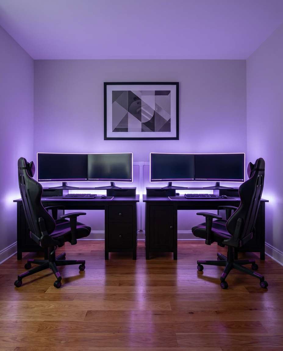 dual desk duo setup photo
