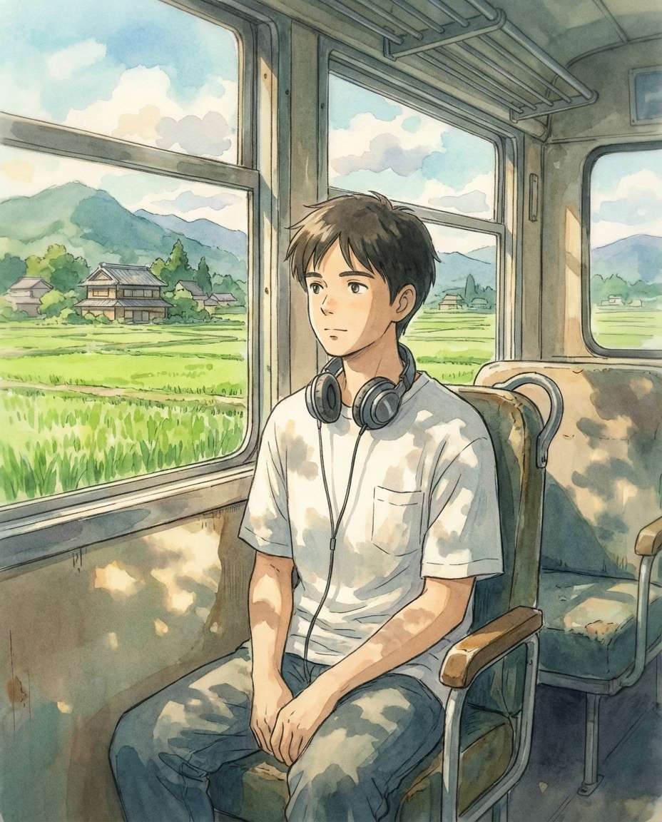 quiet bus ride photo