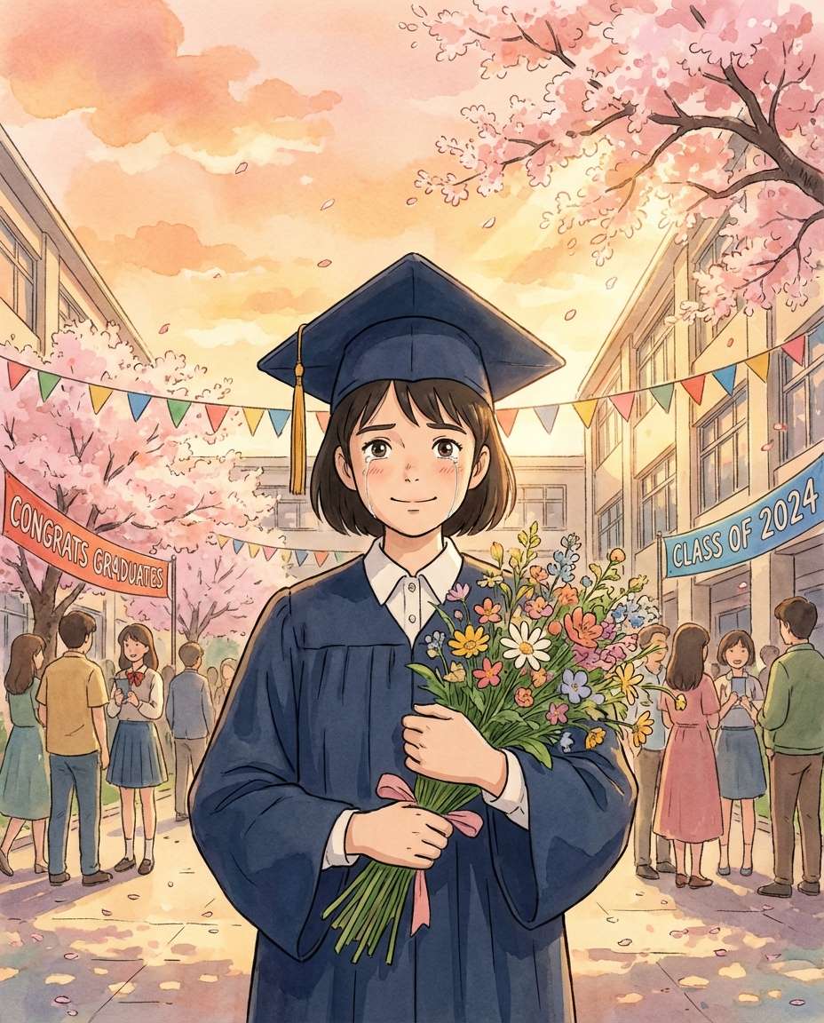 graduation moment photo