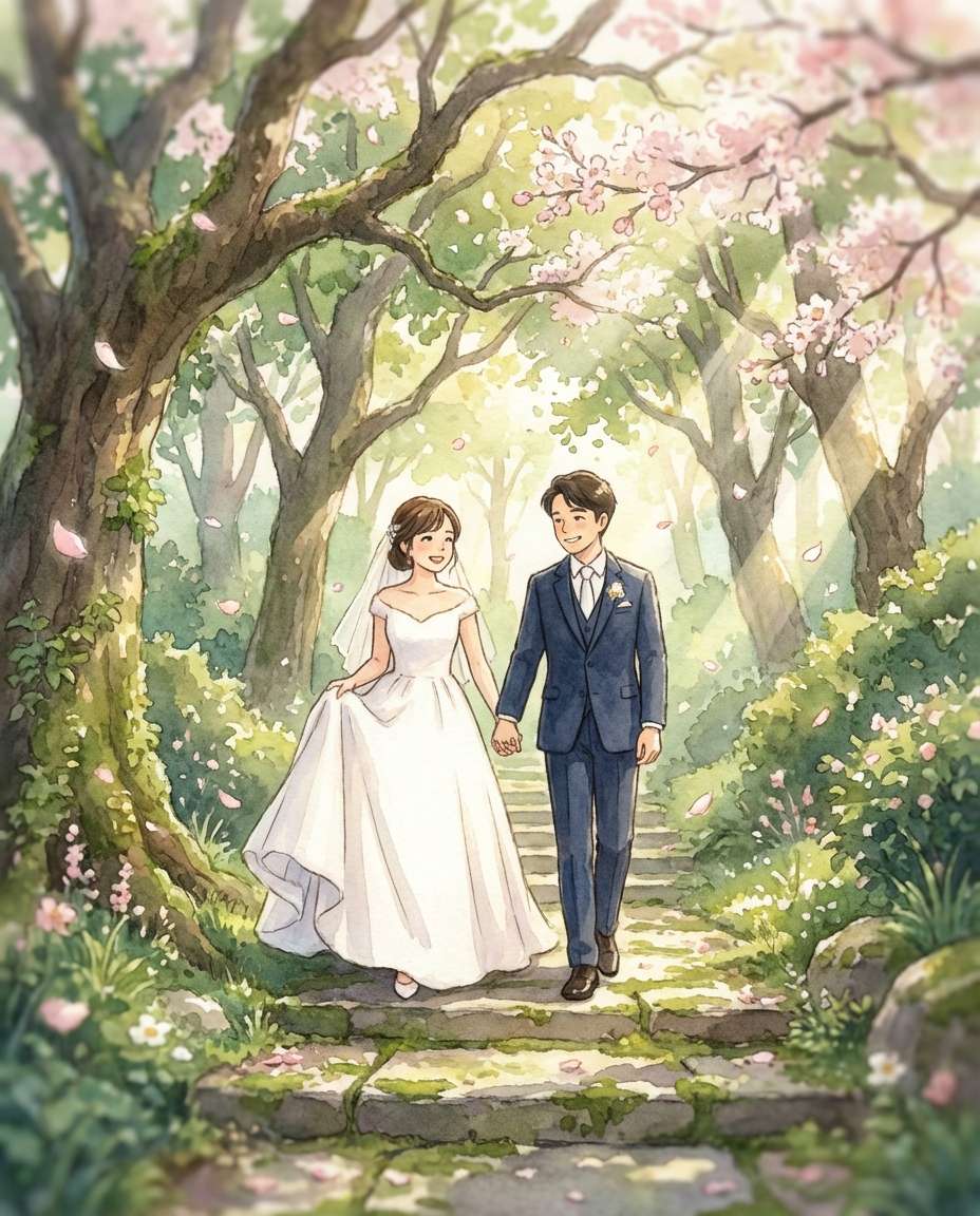 wedding stroll photo