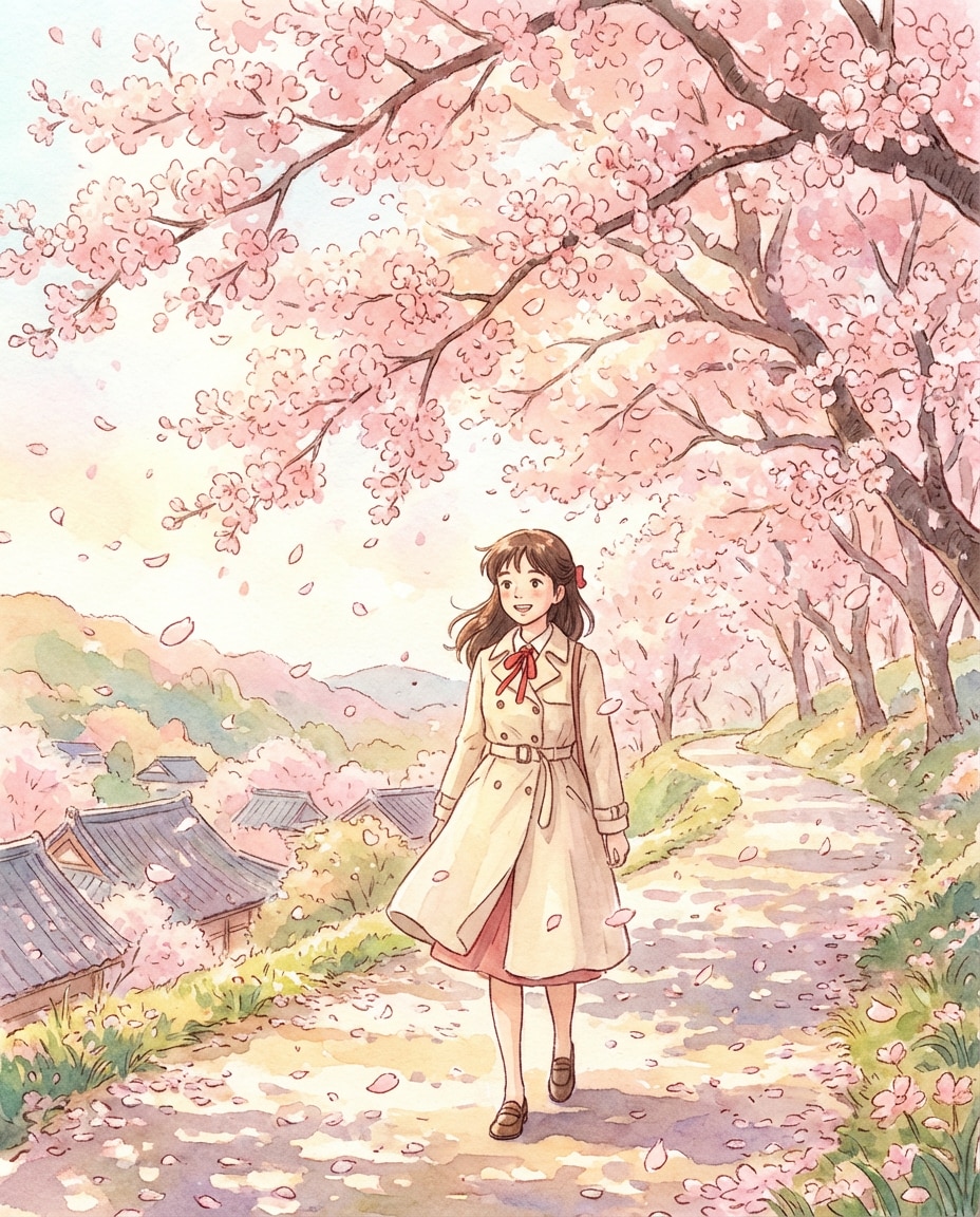 cherry blossom walk photo