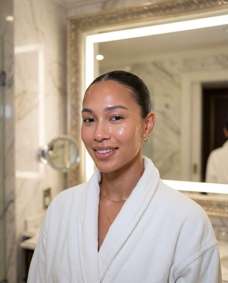 luxury hotel bathroom photo