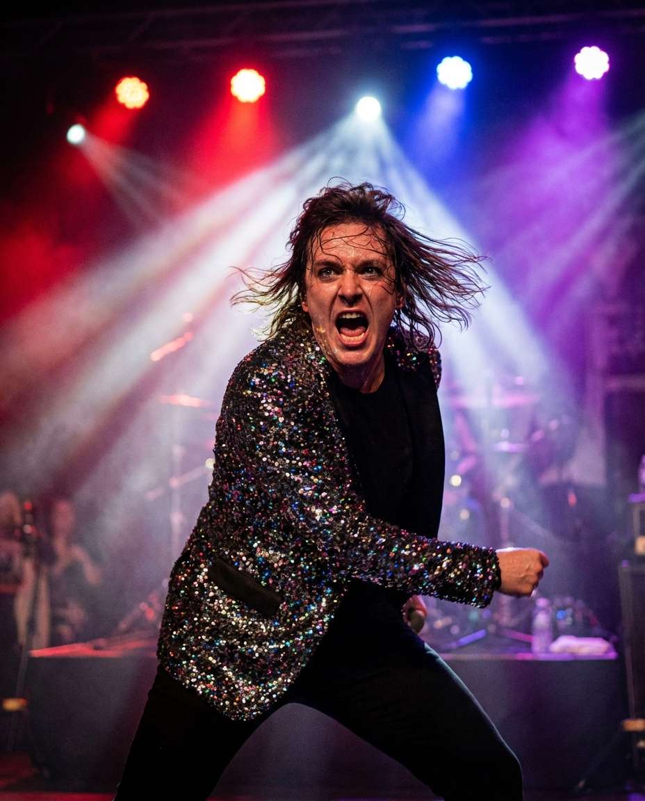 kpop stage lights photo