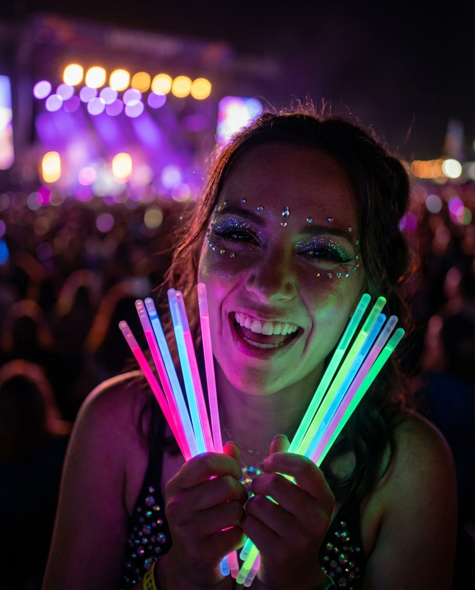 festival glitter glow photo