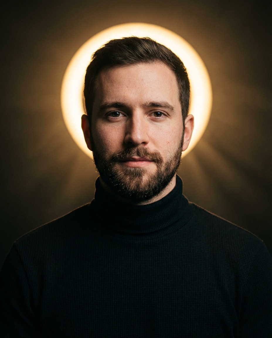 golden halo portrait photo