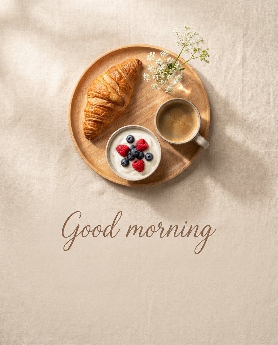 breakfast flat lay photo