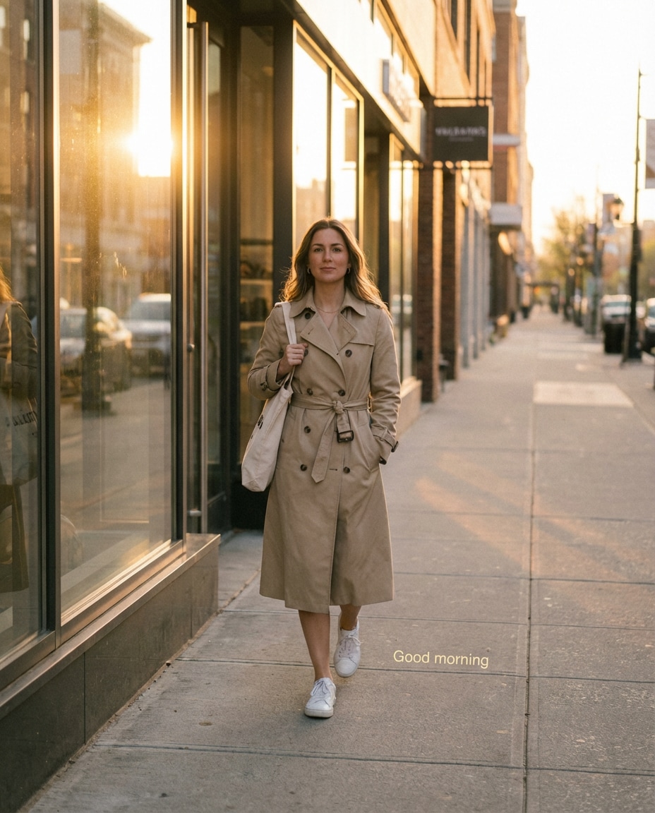 golden hour walk photo