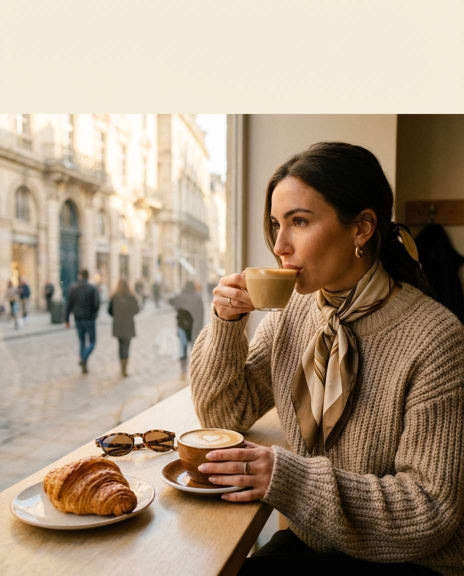 cafe table aesthetic photo