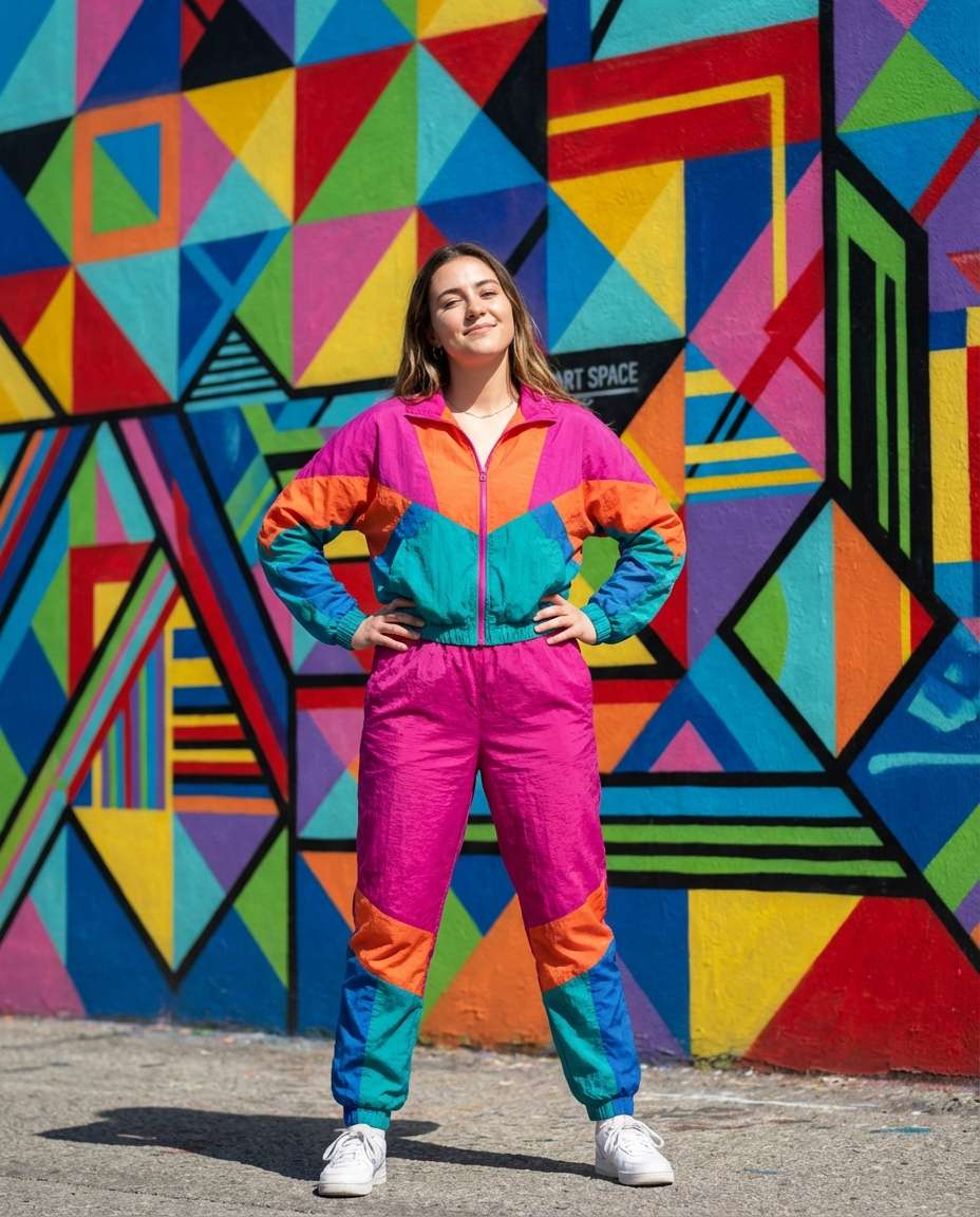 bold color block fit photo