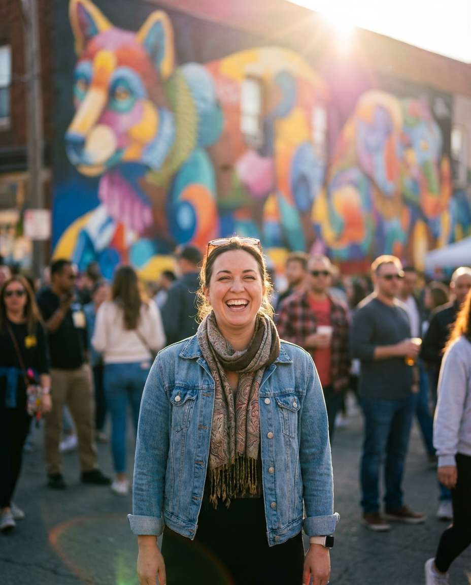 festival backdrop photo