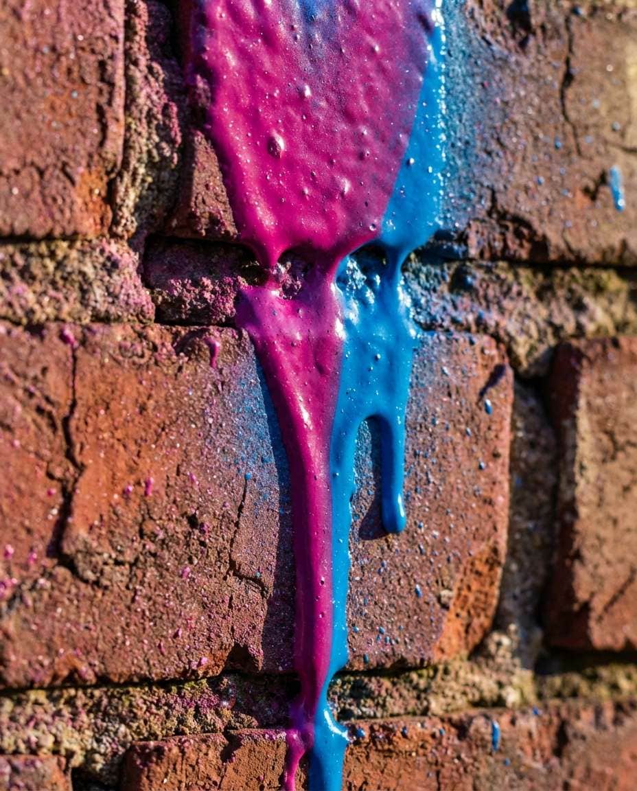 dripping paint detail photo