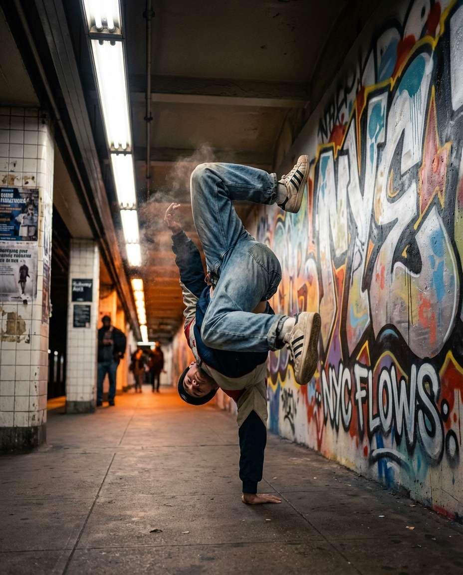 subway mural dance photo