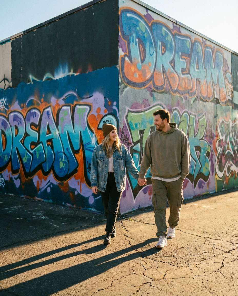 color splash couple photo