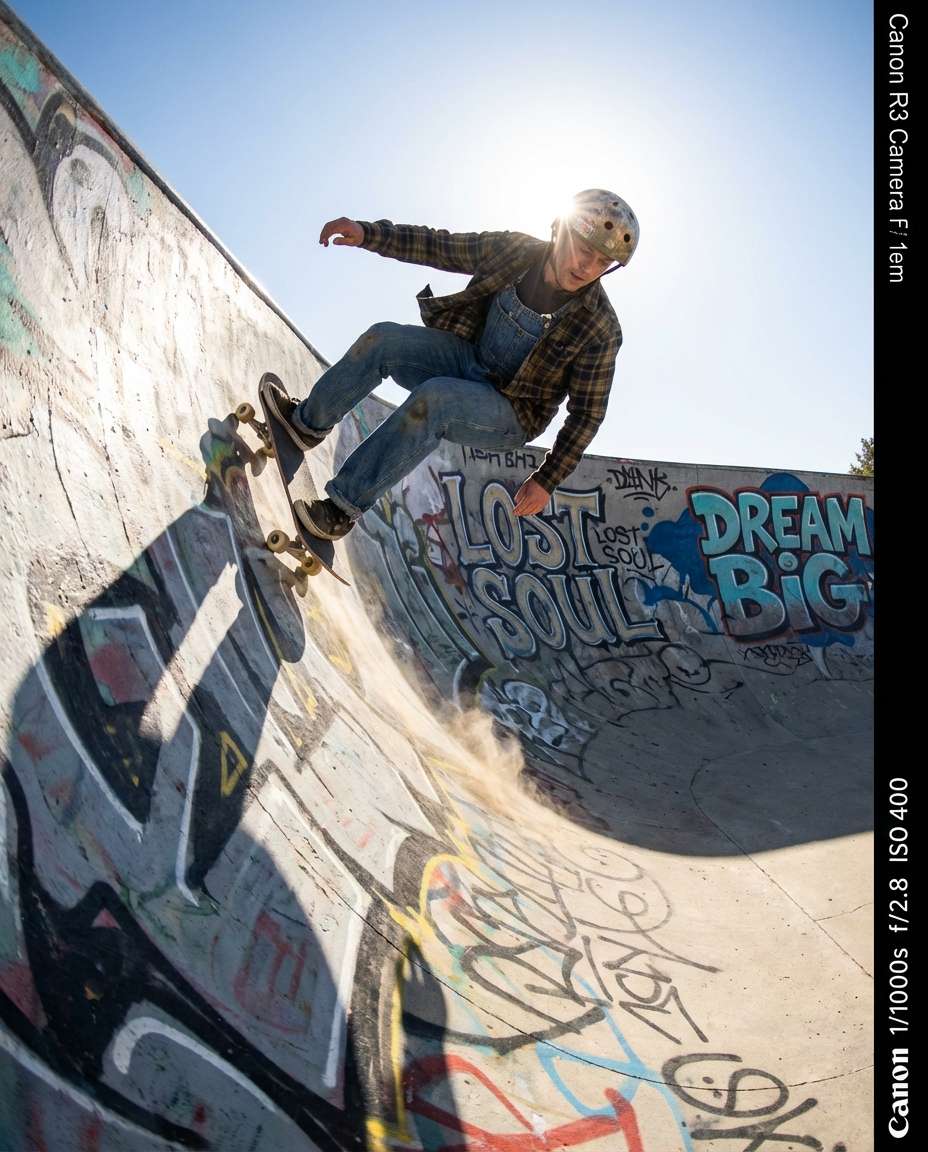 skater wall ride photo