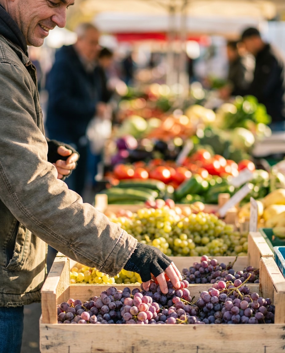 market stall selection photo