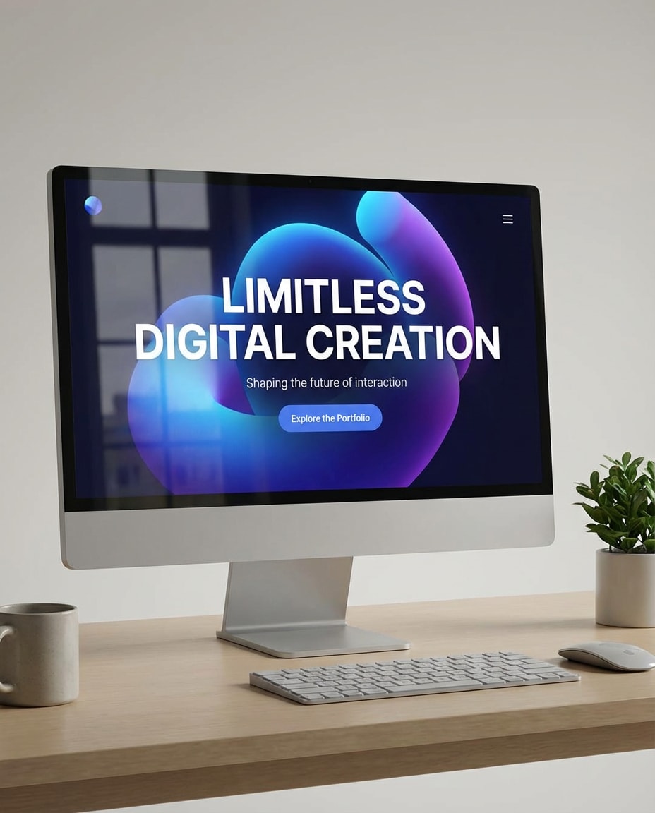 landing hero mockup photo