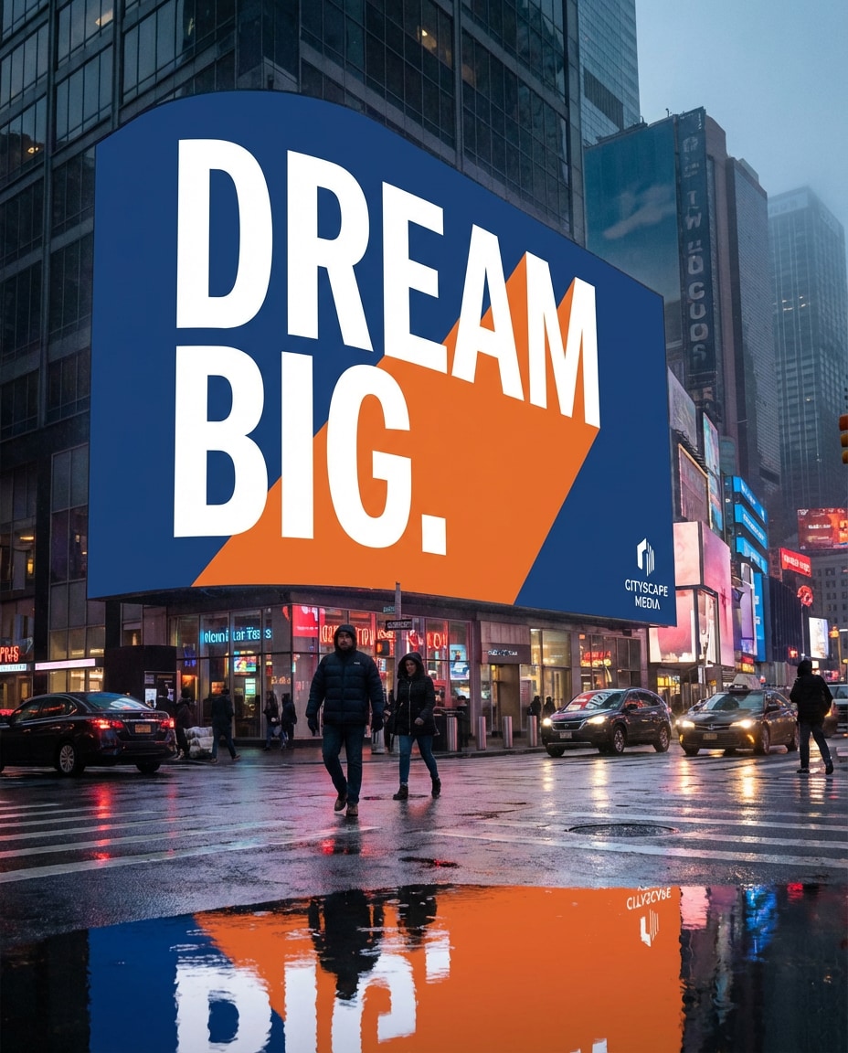 city billboard ad photo