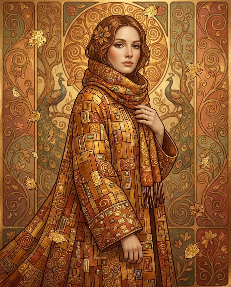 autumn pattern coat photo