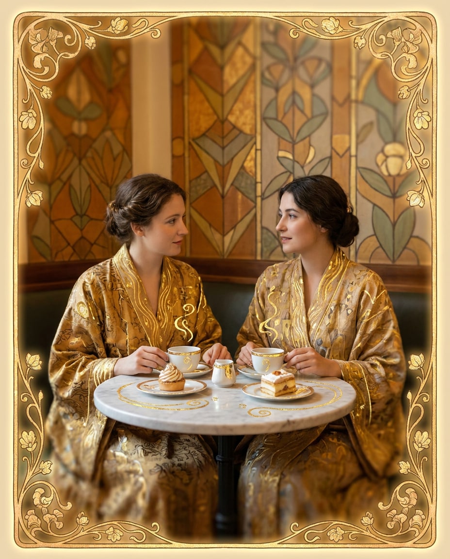 vienna coffeehouse scene photo