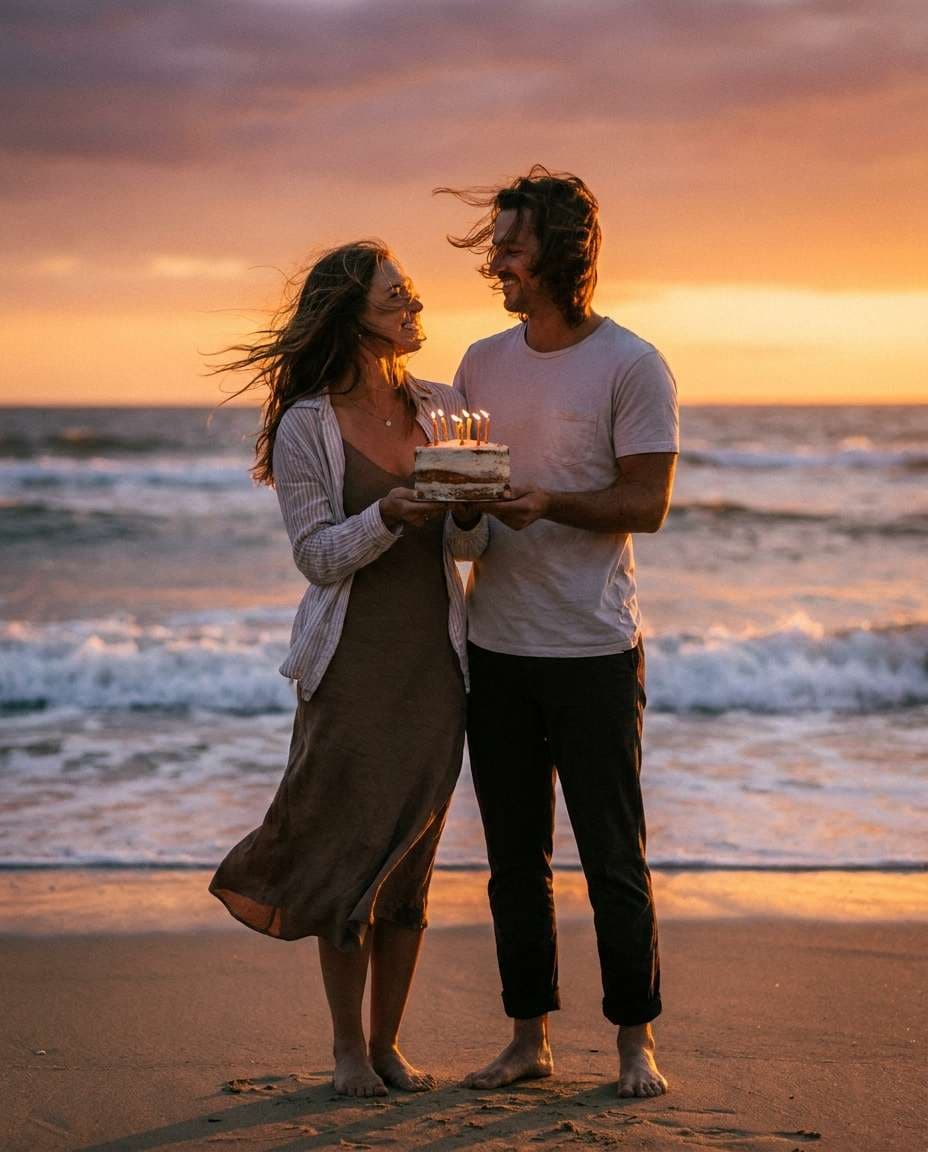 beach sunset photo