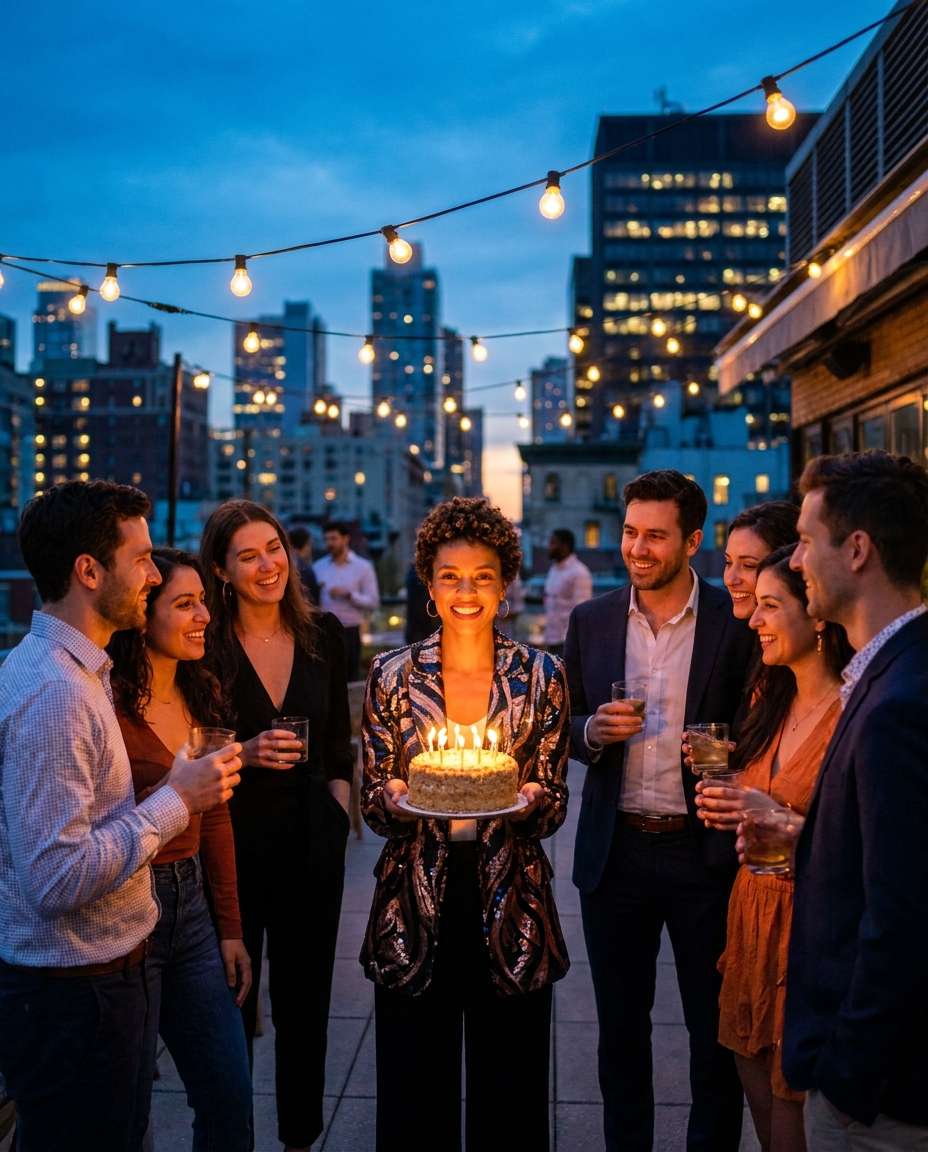 city rooftop party photo