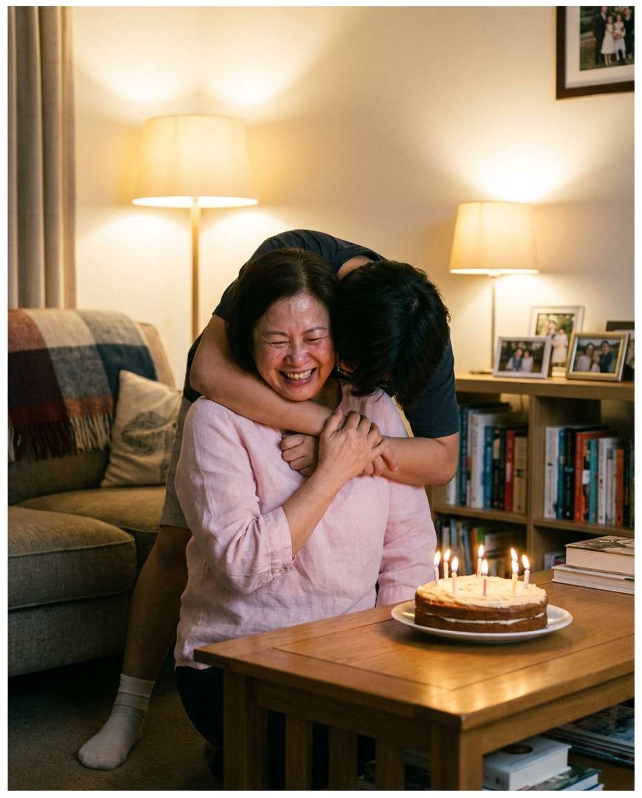 mom hug photo