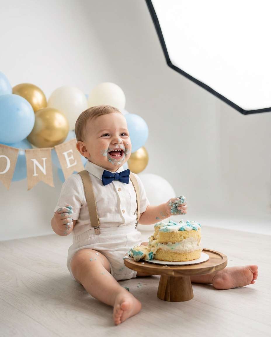 kids cake smash photo
