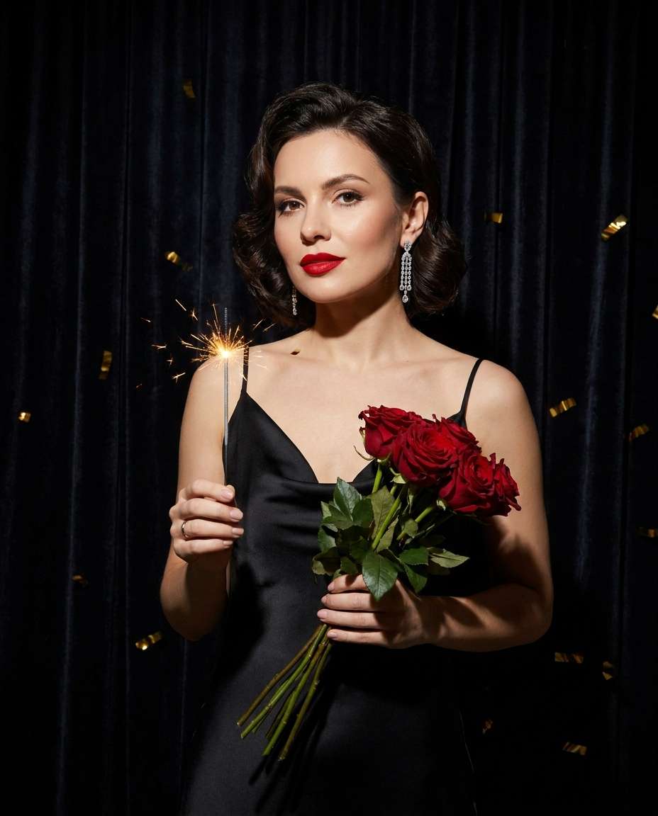 elegant black tie photo